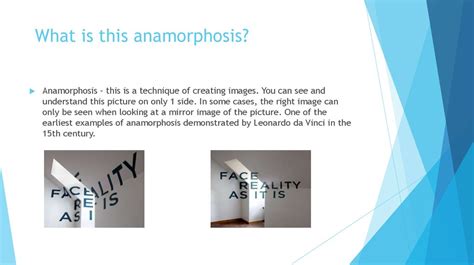 Anamorphosis - online presentation