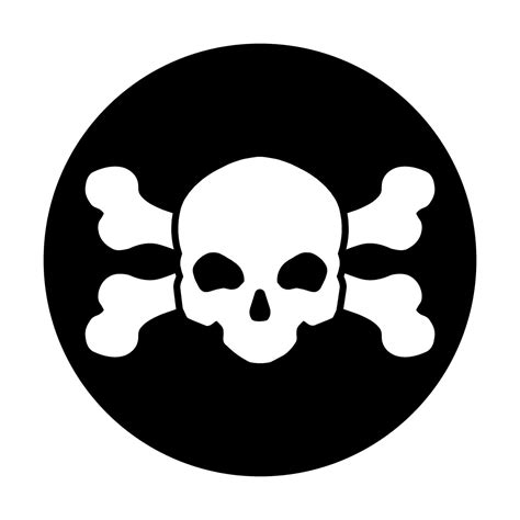 Skull And Bones Icon Danger Illustration Sign Poison Symbol Or Logo 45993962 Vector Art At