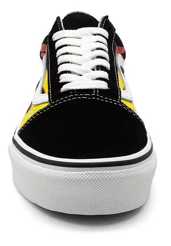 Tenis Vans Old Skool Flame Cl Sico Retro Fuego Llamas Flames En Venta