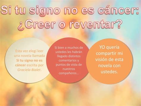 Si Tu Signo No Es C Ncer Ppt