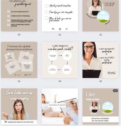 Pack Canva Psicologa Templates Editav Is Artes