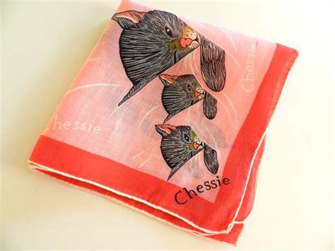 Nos Chessi Catkittens Handkerchief In 2023 Hanky Handkerchief Pink