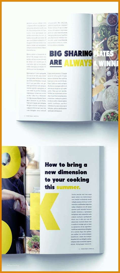 Schockierend Stylish Food Magazine Template For Indesign