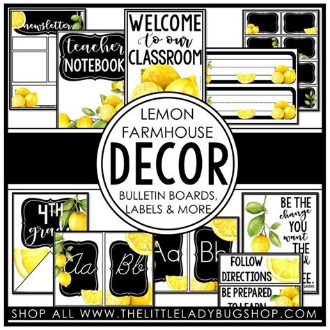 Lemon Back To School Bulletin Board Or Classroom Door Decor Etsy Artofit