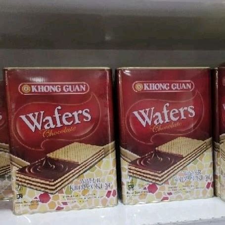 Jual Khong Guan Wafer Chocolate 1300gr Kaleng Shopee Indonesia