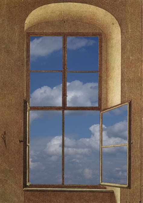 Des Künstlers Blick aus dem Fenster Caspar david friedrich Wolken