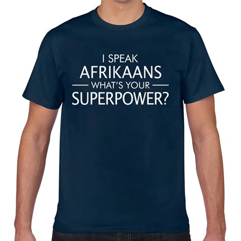 Tops T Shirt Men I Speak Afrikaans Whats Fit Inscriptions Custom Male