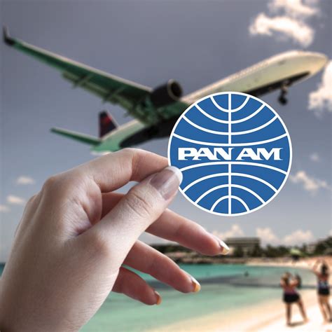 PAN AM AIRLINES Logo Vinyl Decal Sticker pan American World Airways ...