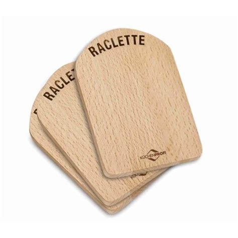 K Chenprofi Raclette Brettchen Er Set Holz