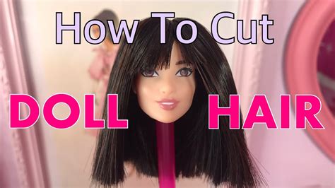 How To Cut Doll Hair Barbie Hair Reroot Tutorial Youtube