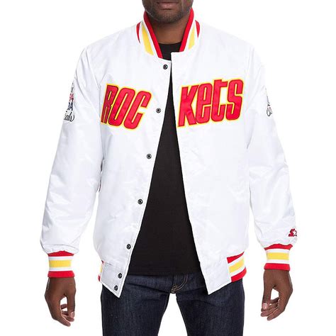 NBA Houston Rockets White Jacket - Jackets Masters