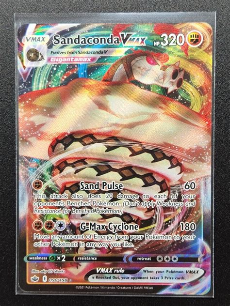 Pokemon Sandaconda Vmax Chilling Reign Holo Ultra Rare Card