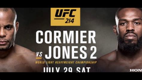 Ufc 214 Cormier Vs Jones 2 Live Youtube