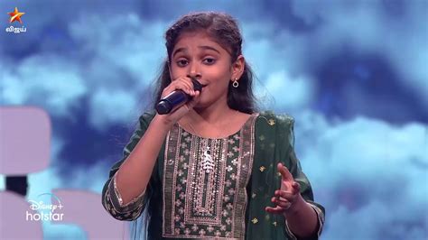 Minnal Oru Kodi Song By Shreenitha Super Singer Junior 9 Episode