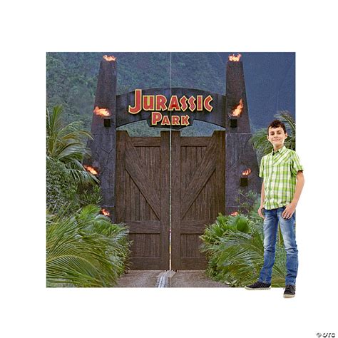 Jurassic World™ Jurassic Park Gate Life Size Cardboard Cutout Stand Up Oriental Trading