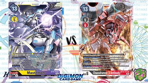 DIGIMON TCG Local Match Mastemon Purple Yellow Vs Chaosdramon X