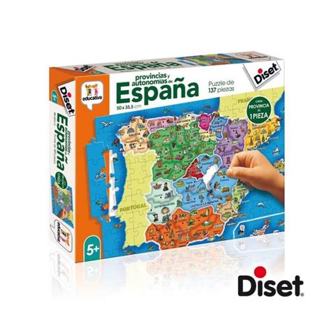 Puzzle Diset Provincias De Espa A Piezas Kubekings