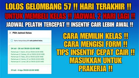 Penting Hari Ini Hari Terakhir Beli Kelas Agar Insentif Cepat