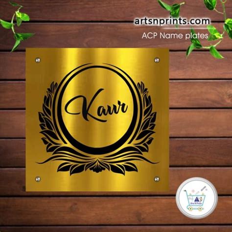 Par Excellence ACP Printed House Name Plate With Supersonic Confinement