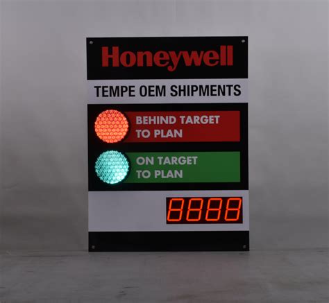 Stoplight Digital Safety Scoreboard With One Day Counter Display