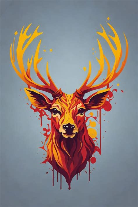 Illustration Of Vector Art Of An Deer Head Cervo Disegni