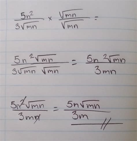 Necesito Ayuda Con Este Ejercicio De Racionalizaci N Porfavor