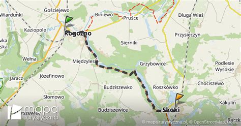 Trasa Do Skoki Stacja Kolejowa Mapa Turystyczna Pl