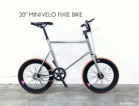 New 20” Mini Velo Fixie Bicycle Bike Fixed Gear Hybrid Sports