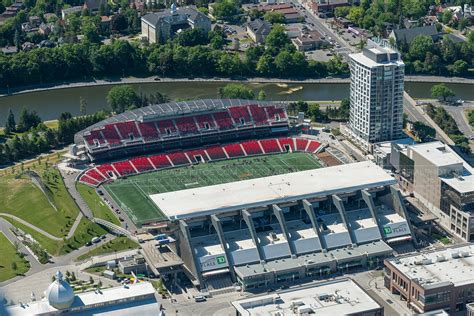 Aerial Photo Td Place Stadium Ottawa