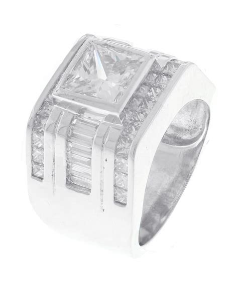 Platinum Diamond Men Ring - Rings - For Men