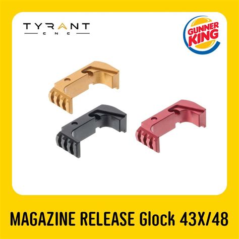 Tyrant Cnc Magazine Release Glock 43x48 Line Shopping