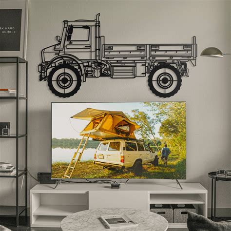 Mercedes Unimog Car Silhouette Wall Art Semi Truck Metal Etsy