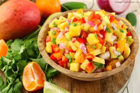 Tropical Pineapple Mango Salsa Delightful E Made