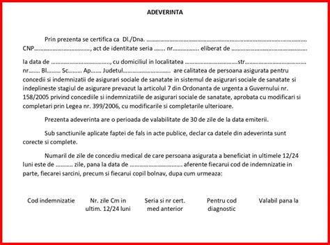 Model Adeverinta Salariat Model 2024
