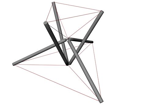 Tensegrity module | Bamboo architecture, Geometric sculpture, Tech design