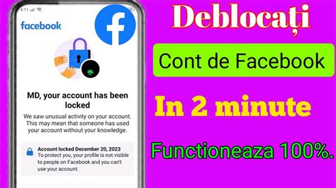 Cum S Deblochezi Contul Facebook Deblocarea Contului