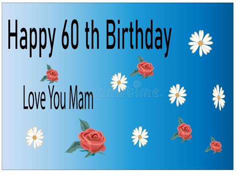 Happy 60th Birthday Stock Illustration Illustration Of Birth 275660714