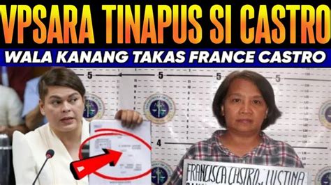 VP SARA SUMABOG Sa GALIT HARAPANG SINAMPULAN Si FRANCE CASTRO NAMUTLA