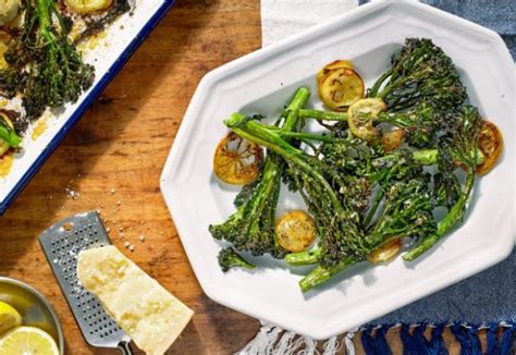 Roasted Broccolini And Lemon With Parmesan Santa Fe Farmers Market