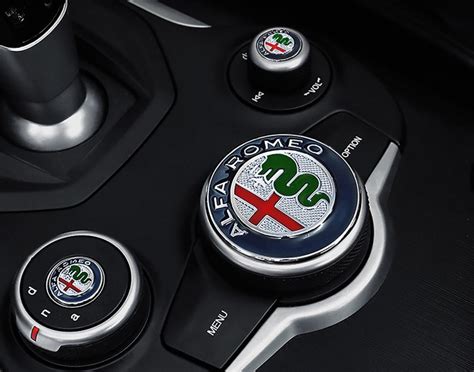 Alfa Romeo Giulia Stelvio Center Console Knob Enamel Badges Etsy