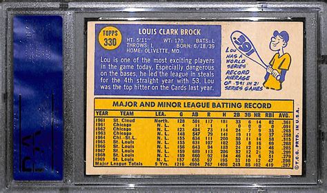 Lot Detail Lot Of 15 1970 Topps Baseball Cards W Lou Brock PSA 8