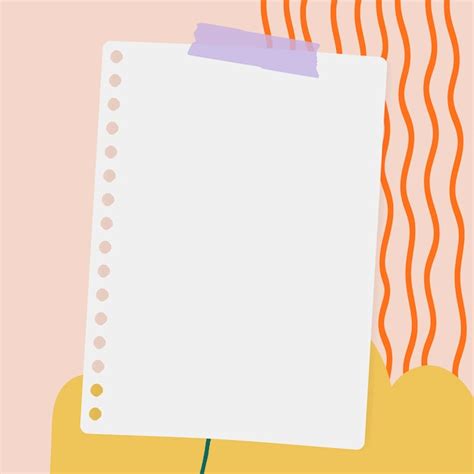 Free Vector | Notepaper on a pastel background