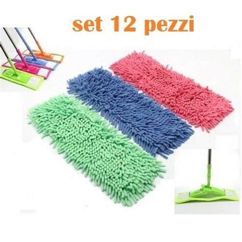 SCOPA MOP AUTOPULENTE SWEEPER MICROFIBRA CATTURA POLVERE LAVA PAVIMENTI