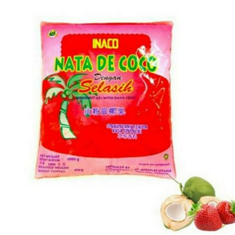 Jual INACO NATA DE COCO SELASIH RASA STRAWBERRY 1KG Jakarta Utara