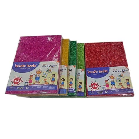 A4 Size Glitter Paper Size 10x12 Inch 10 Sheets At Rs 80packet In