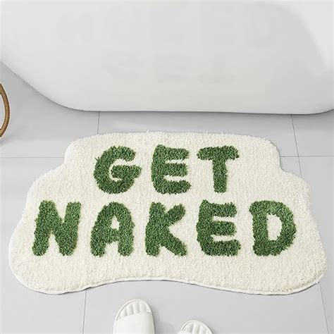 Amazon DUIDY Get Naked Runner Bath Mats Non Slip 18x47