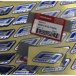 Emblem Sticker Logo Embossed Honda PGM FI Beat FI ESP Pop Sonic PCX 150