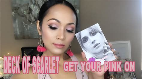 Get Your Pink On Makeup Look Featuring Deck Of Scarlet Edition Thru