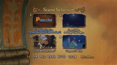 Pinocchio Dvd Menu