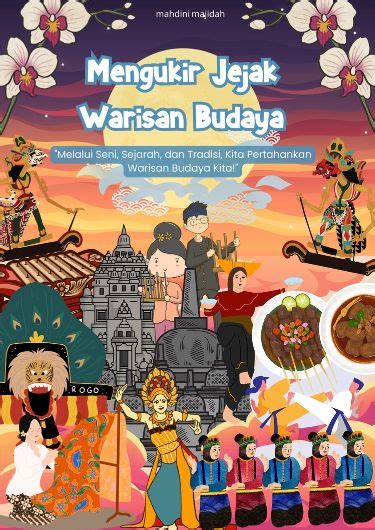 Poster Warisan Budaya Indonesia Logo Seni Poster Bersejarah Tema Seni